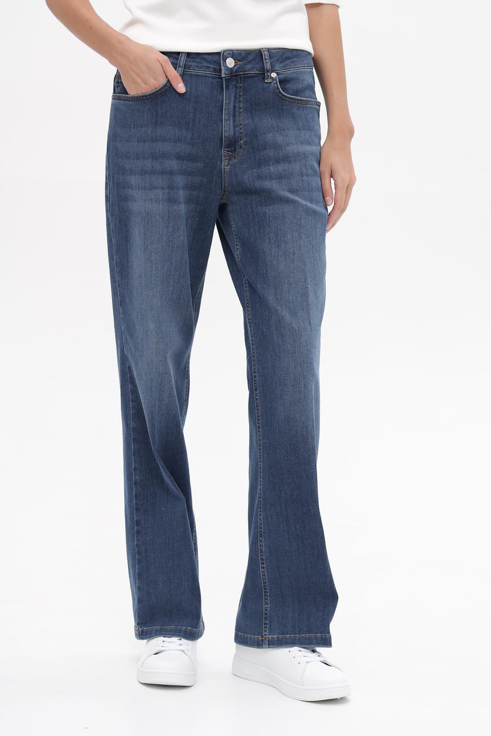 Джинсы MORE and MORE широкого кроя синие