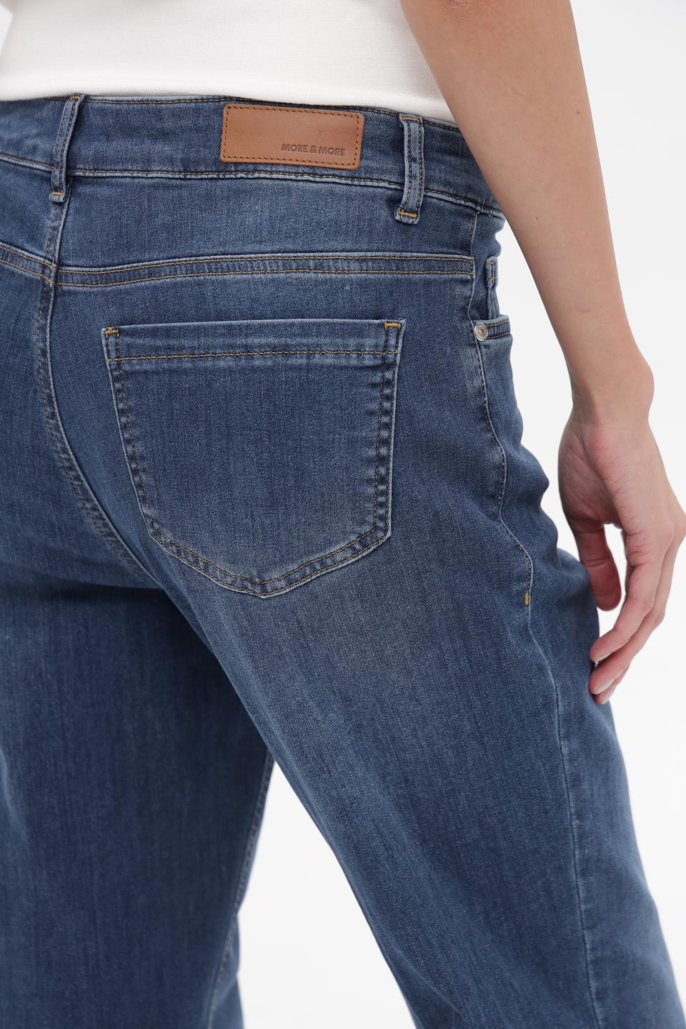 Джинсы MORE and MORE широкого кроя синие