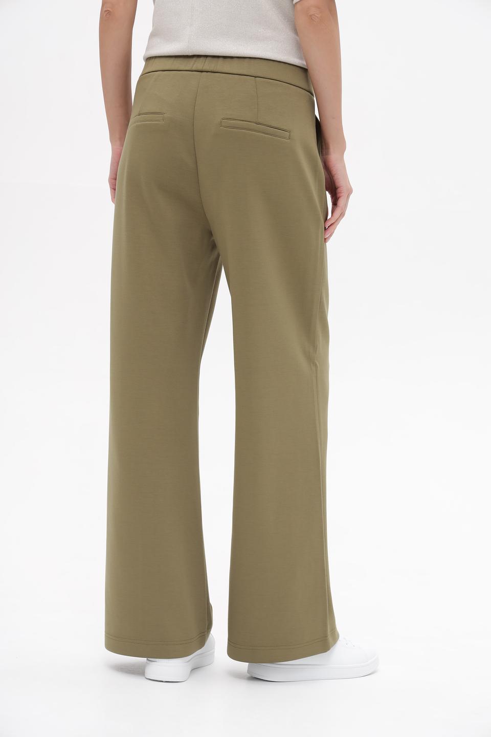 Брюки Lecomte клёш оливковые