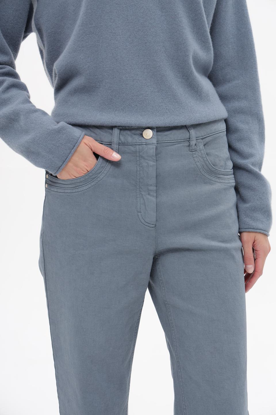 Джинсы прямые Luisa Cerano серые