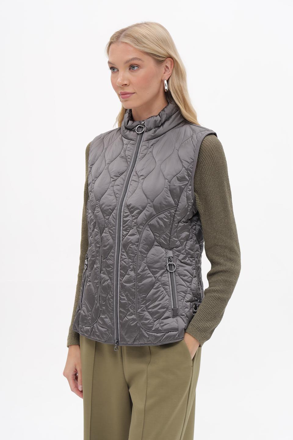 Жилет стеганый Betty Barclay серый