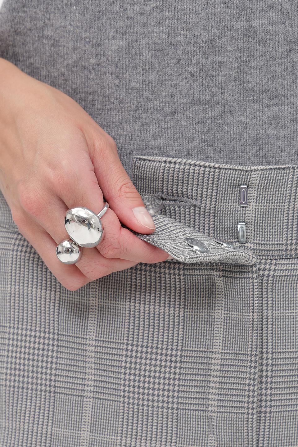 Брюки Ppep в клетку серые