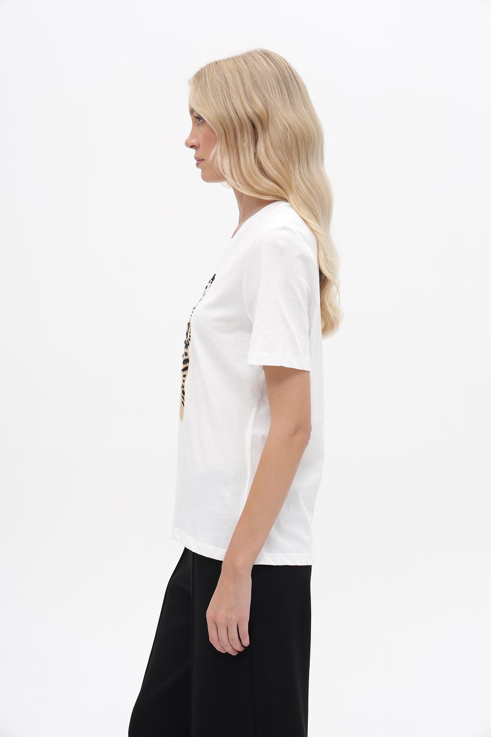 Футболка Oui с принтом кота