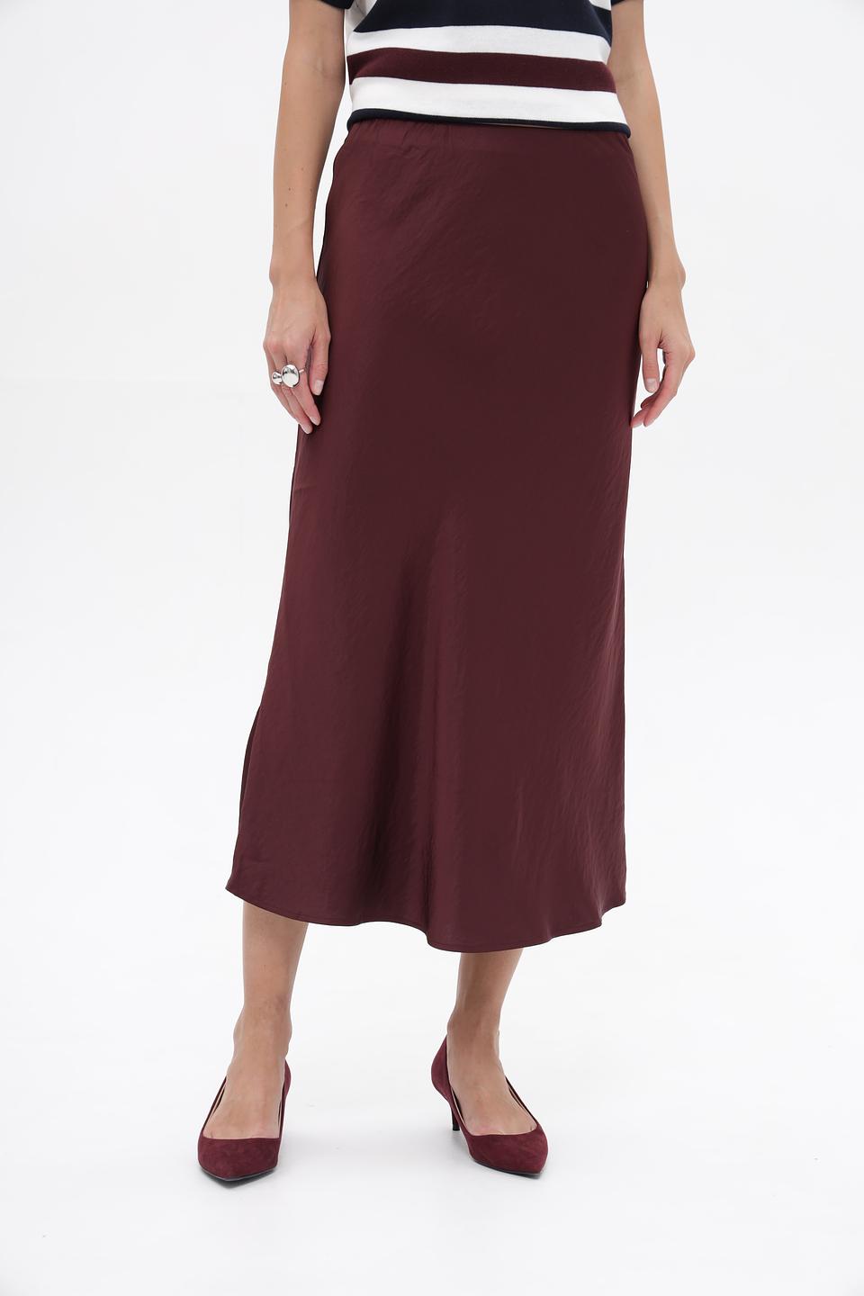 Юбка Steilmann миди бордовая