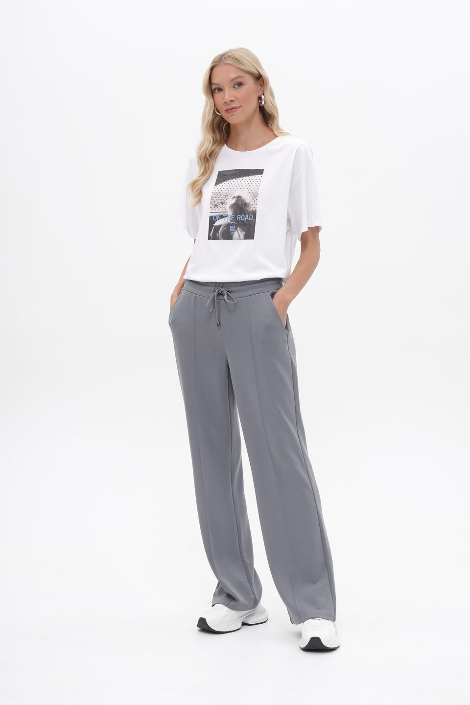 Брюки трикотажные Bugatti серые