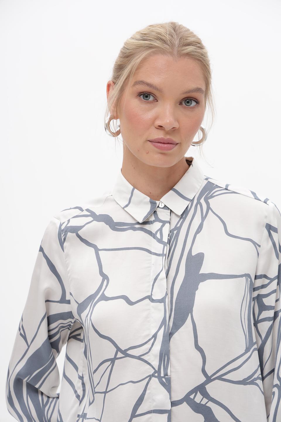 Блузка Bugatti с абстрактным рисунком