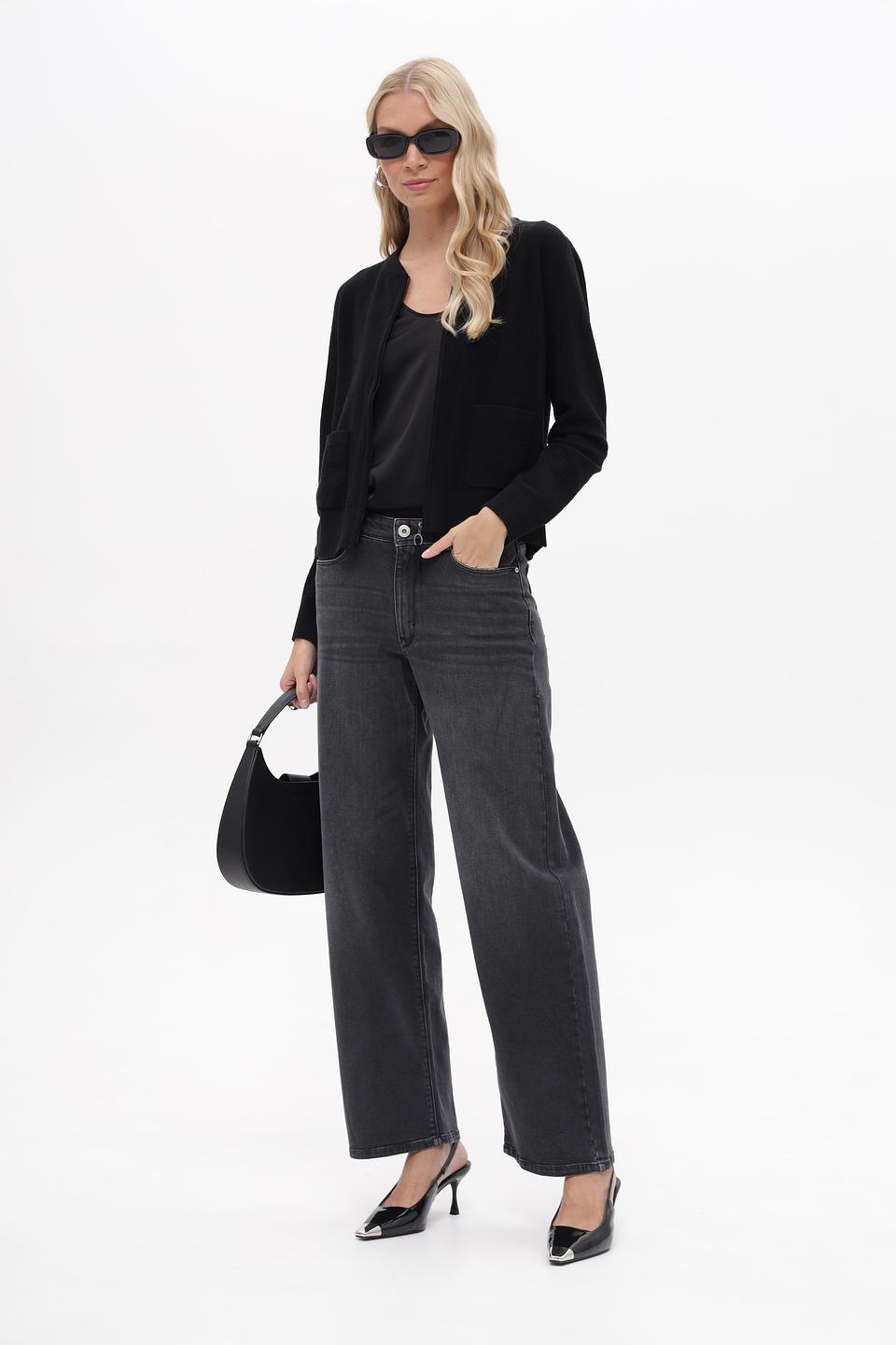 Жакет Betty and Co черный на молнии