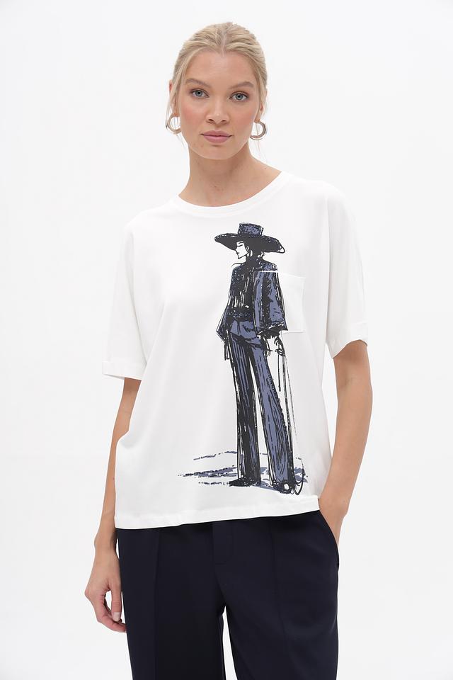 Футболка Oui с принтом