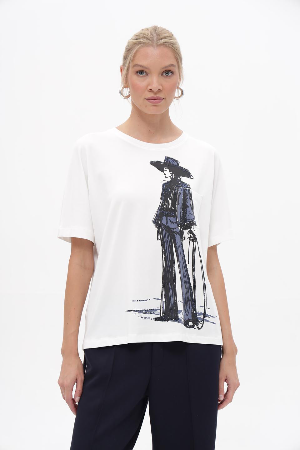 Футболка Oui с принтом