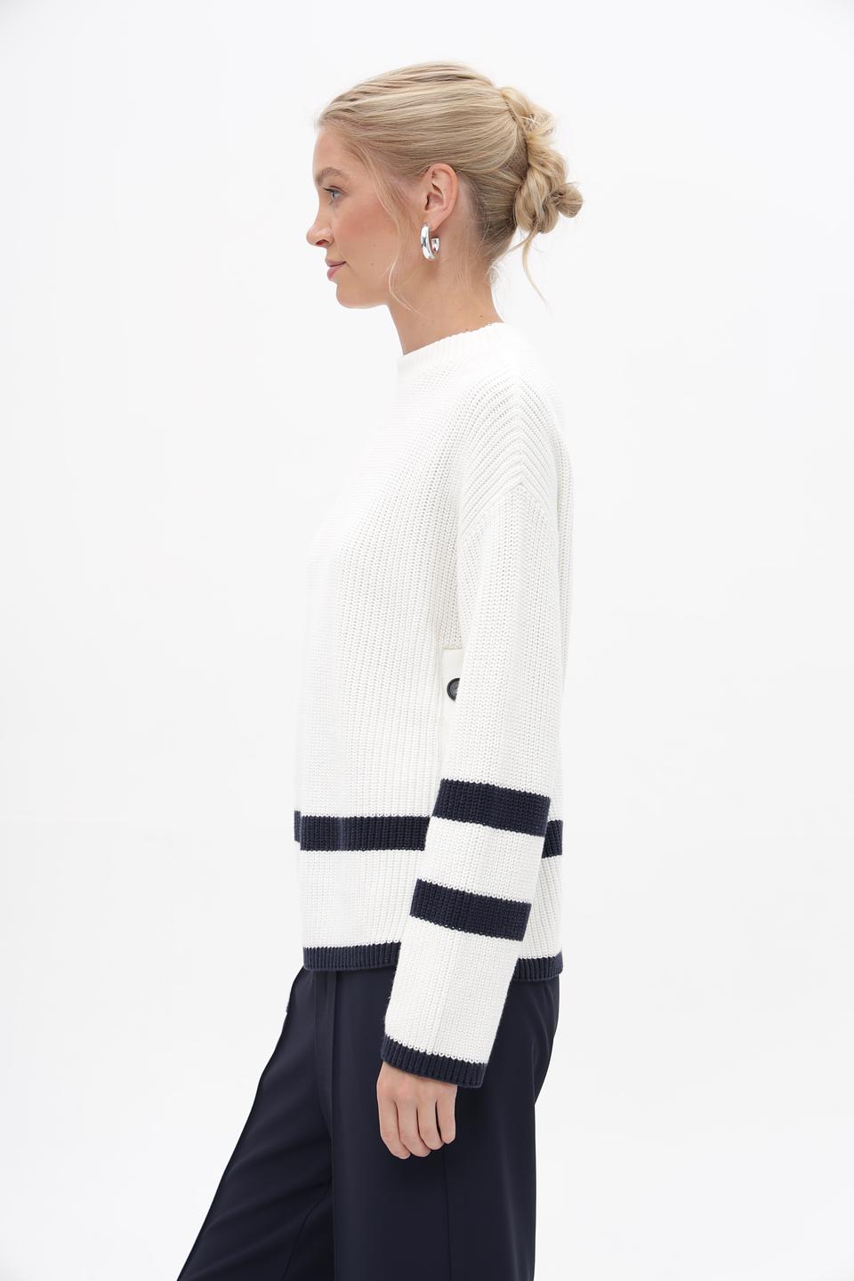 Пуловер Oui с полосками