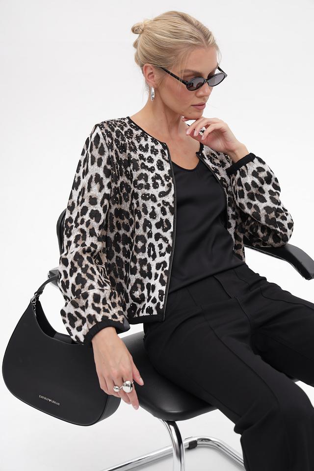 Жакет Monari с леопардовым принтом