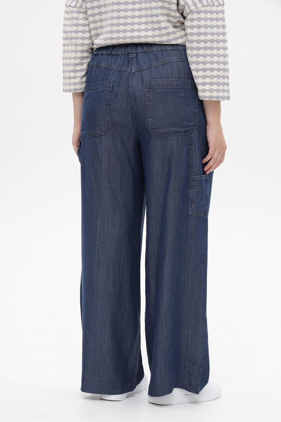 Брюки клёш Marc Aurel синие