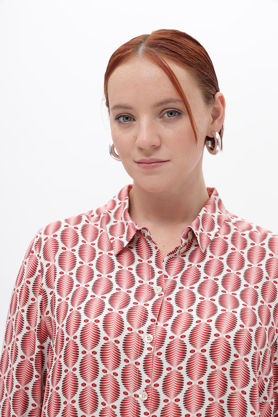 Блузка Frapp с геометричным принтом