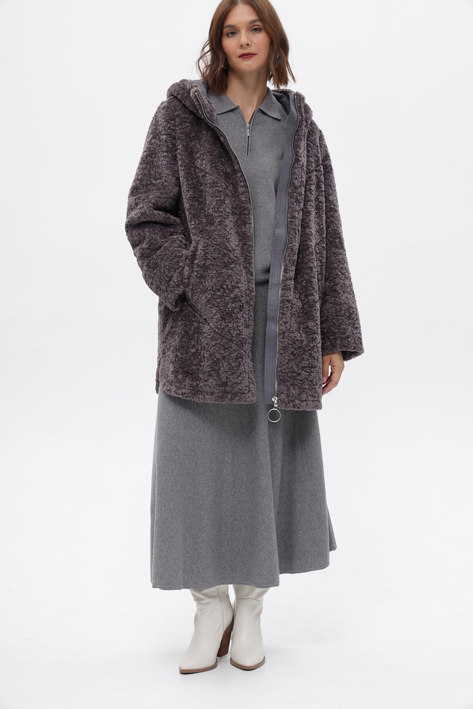 Шуба Electra style серая