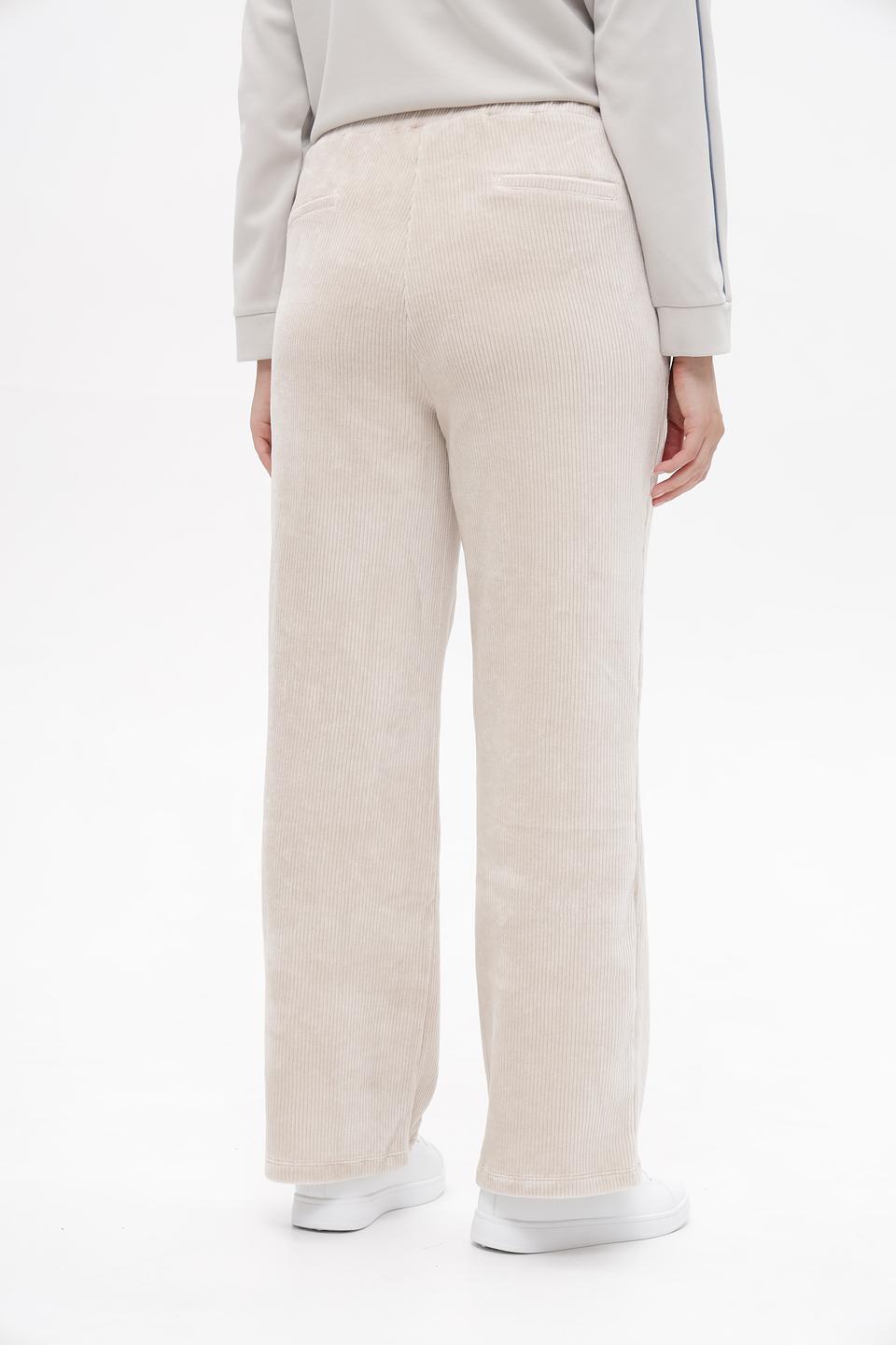 Брюки Lebek вельветовые бежевые