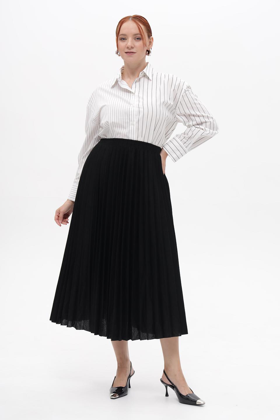 Юбка Margittes плиссированная черная