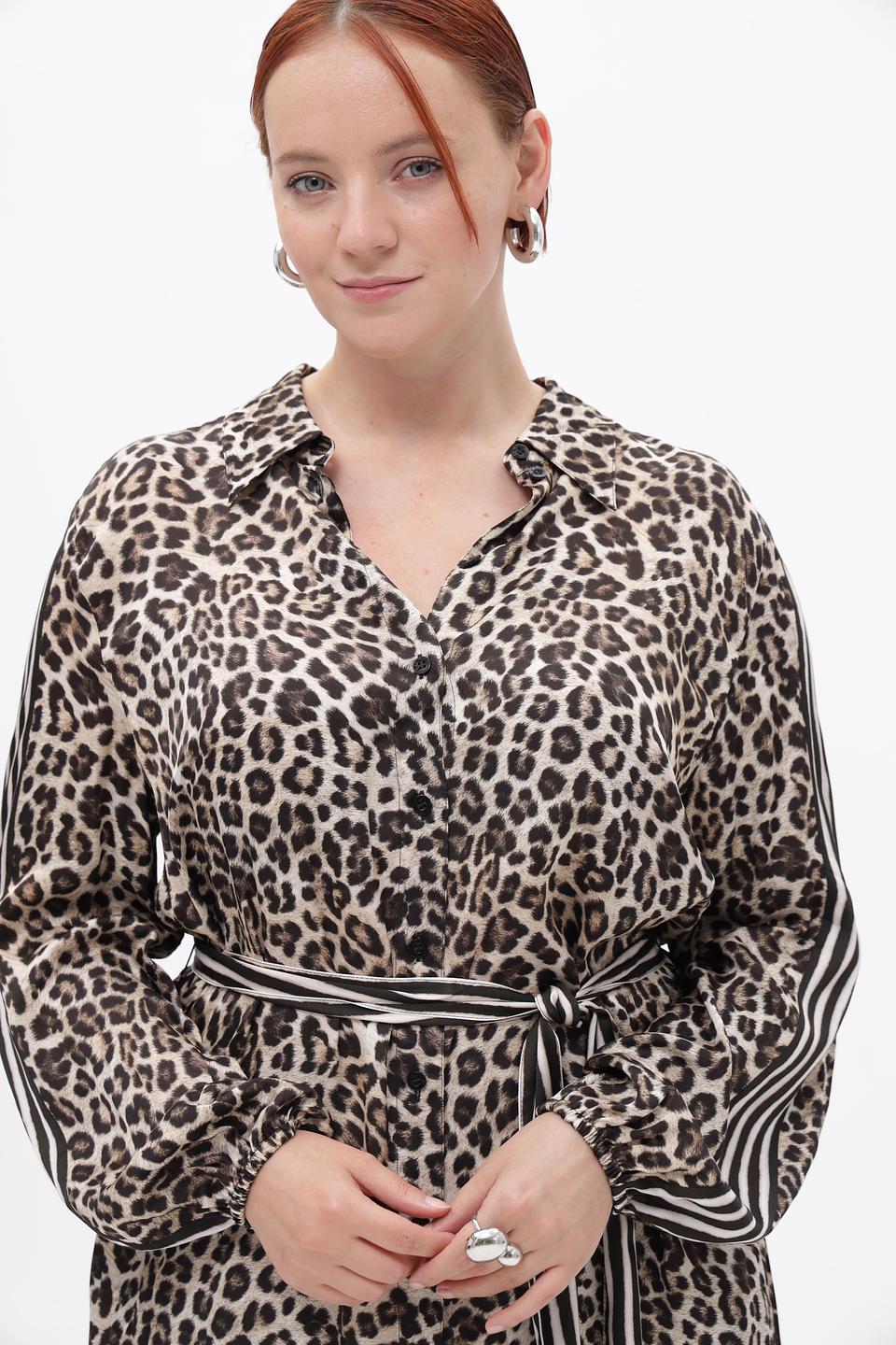 Платье Marc Aurel с леопардовым принтом