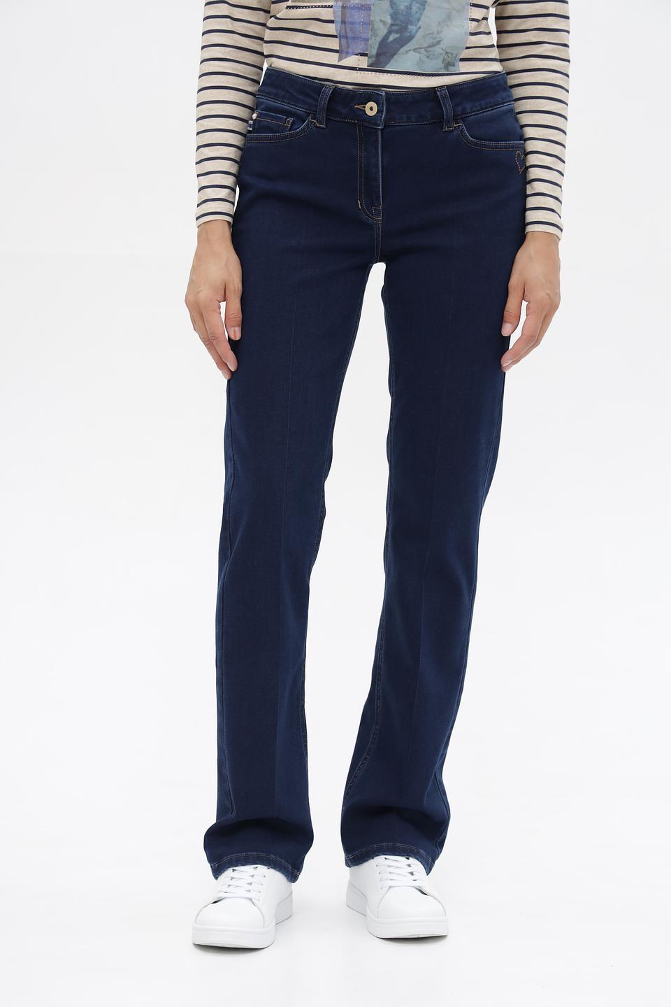 Джинсы клеш Ppep темно-синие