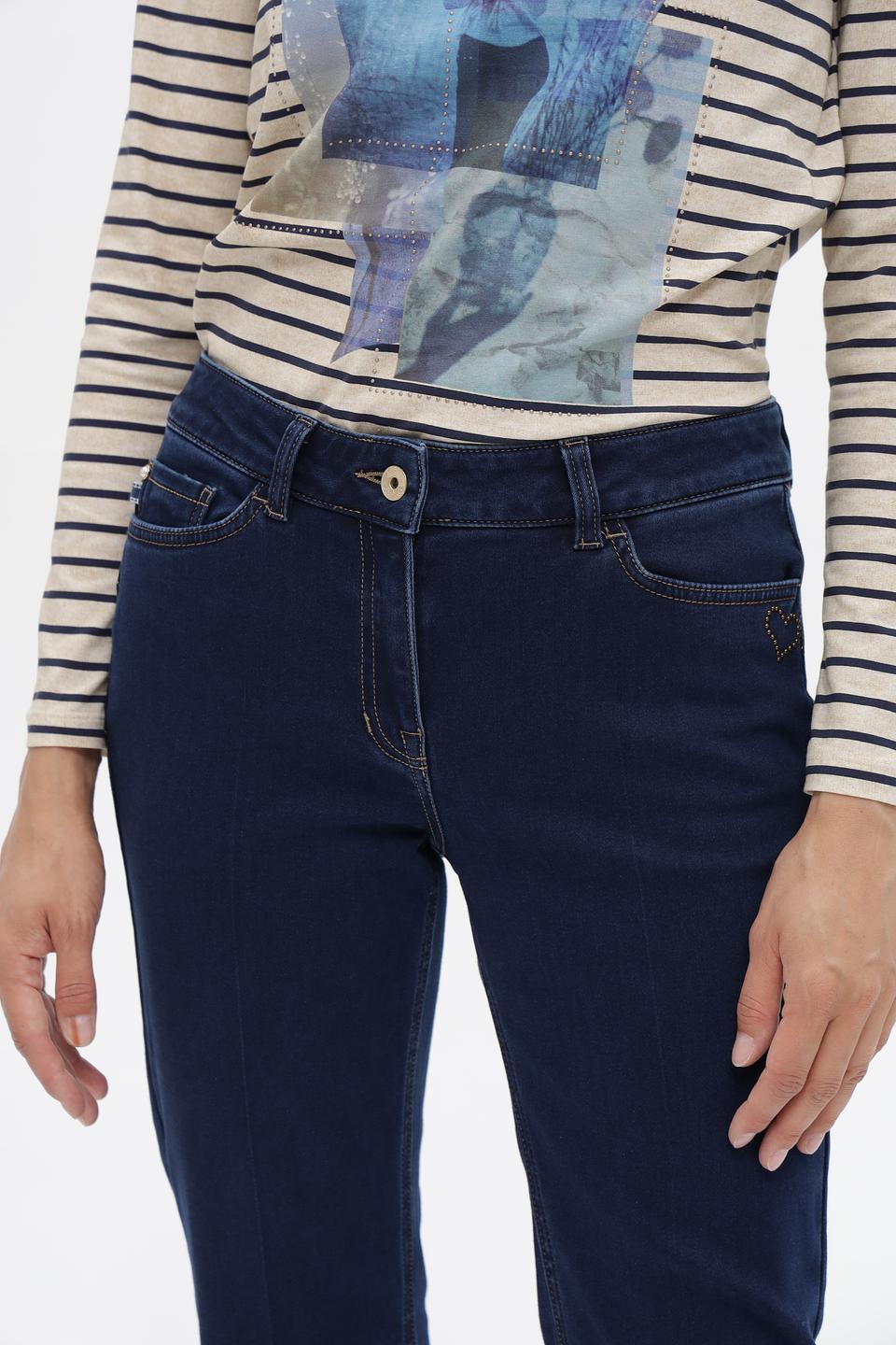 Джинсы клеш Ppep темно-синие