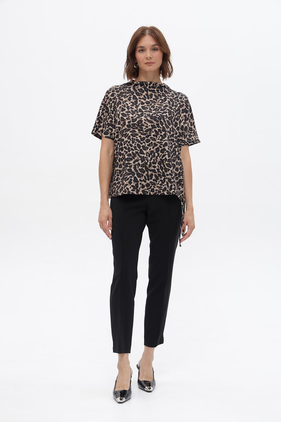Блузка Miss Lagotte с леопардовым принтом