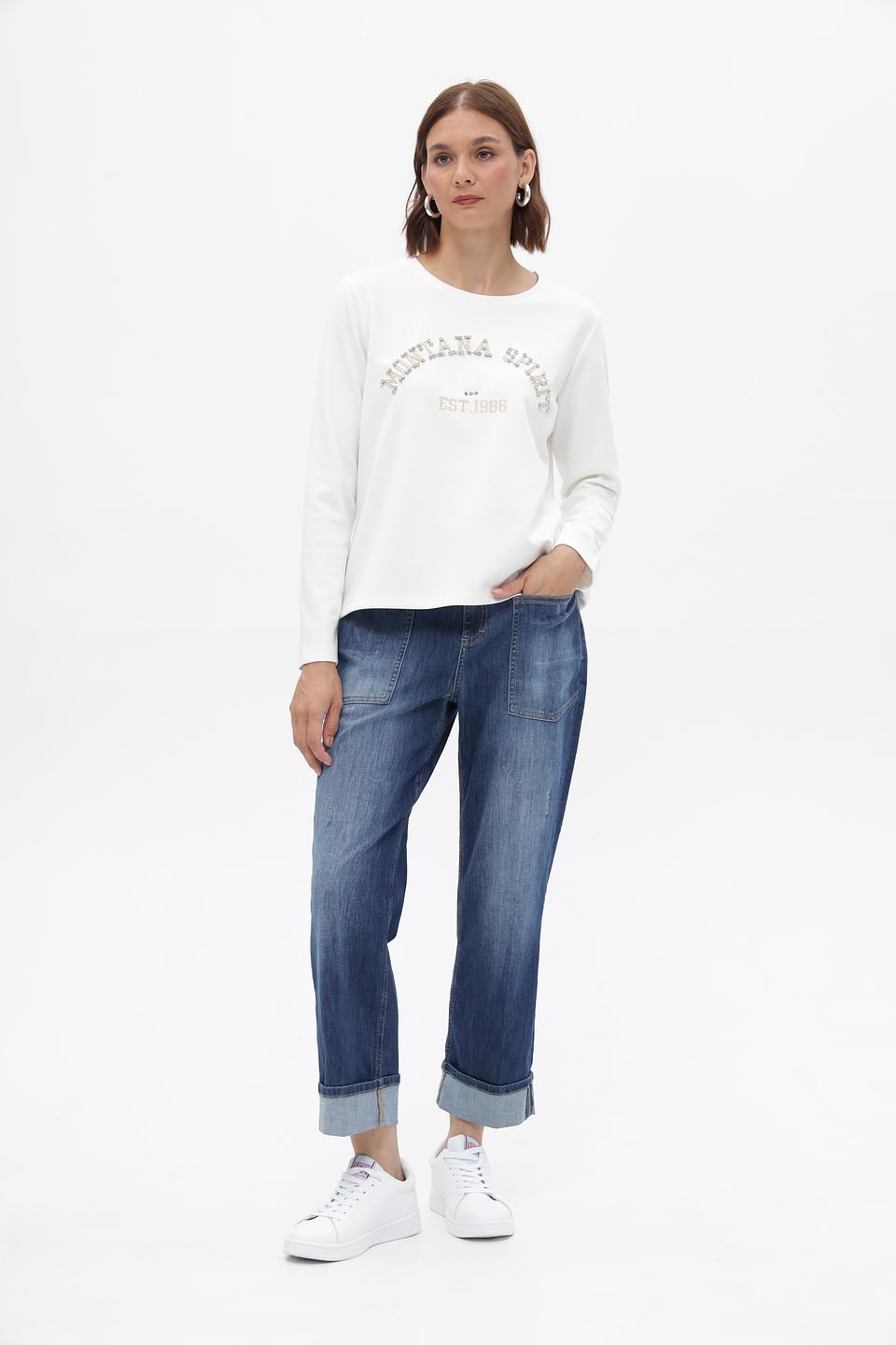 Джинсы Angels с карманами, синие