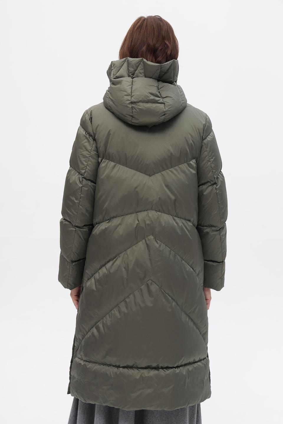 Пальто стеганое Luisa Cerano оливковое