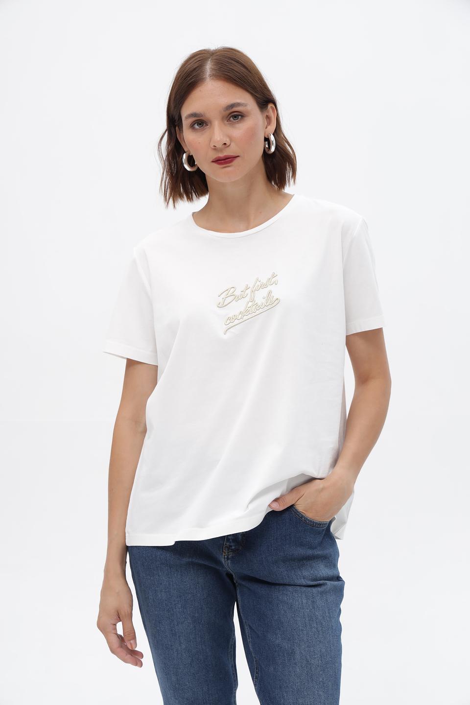 Футболка Marc Aurel с вышивкой