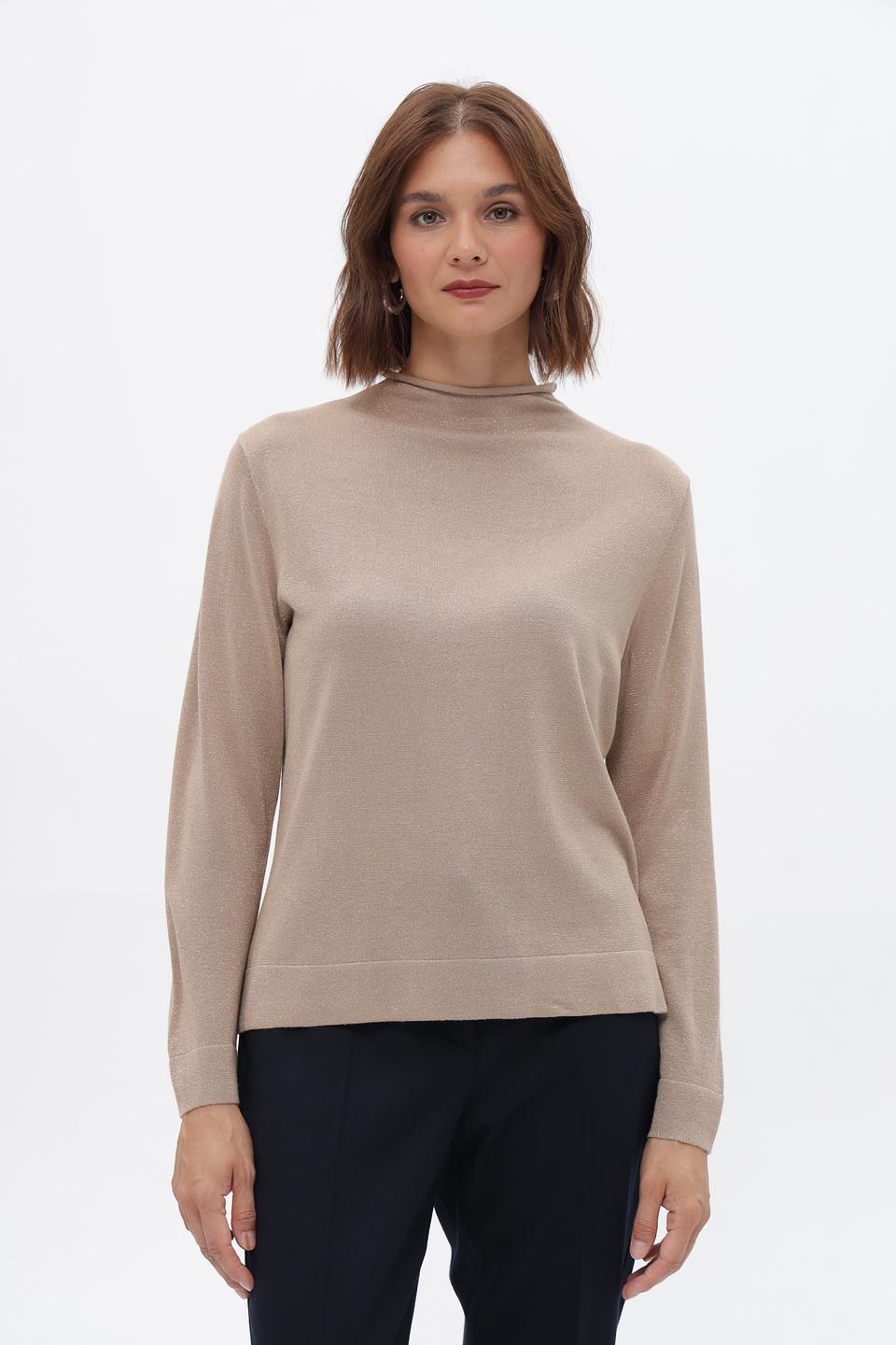 Пуловер Bianca с люрексом