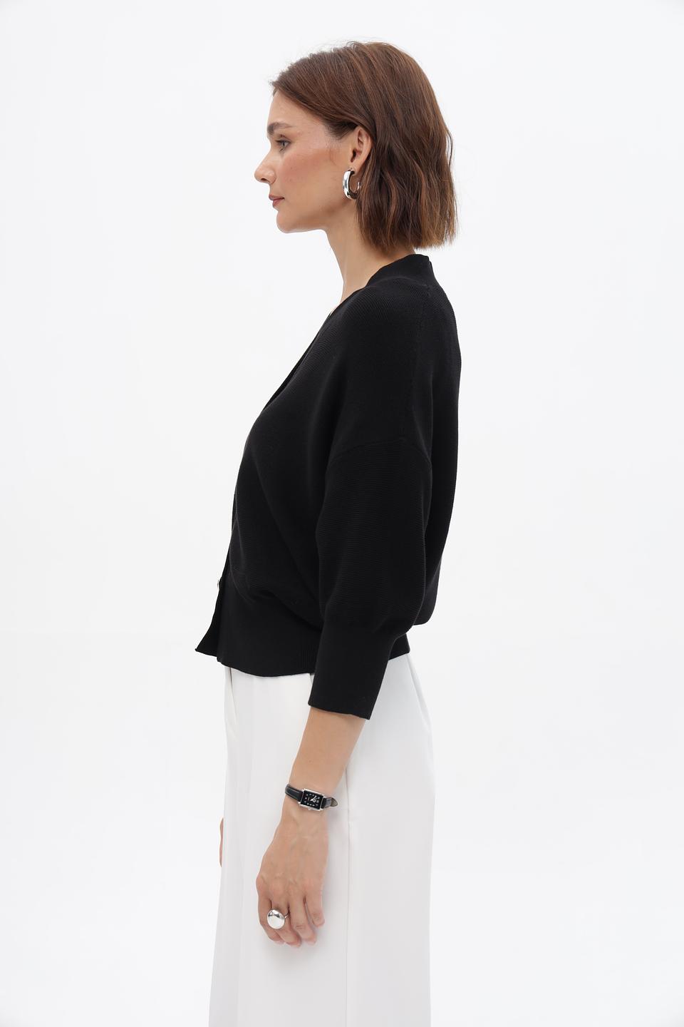 Жакет Monari чёрный с пуговицами