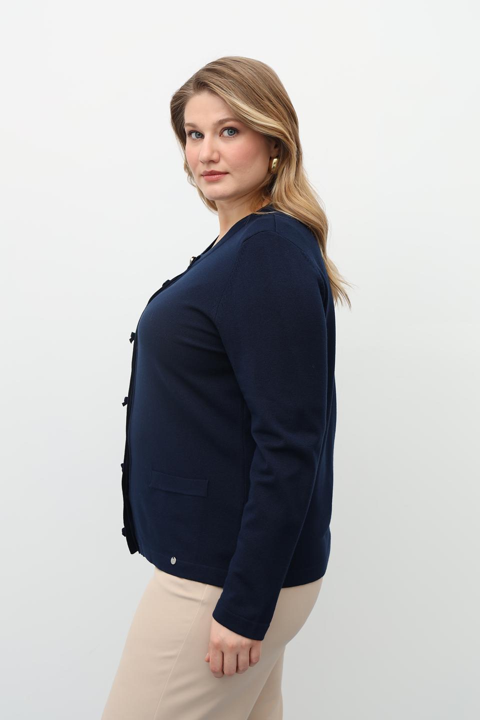 Жакет Gollehaug синий с пуговицами