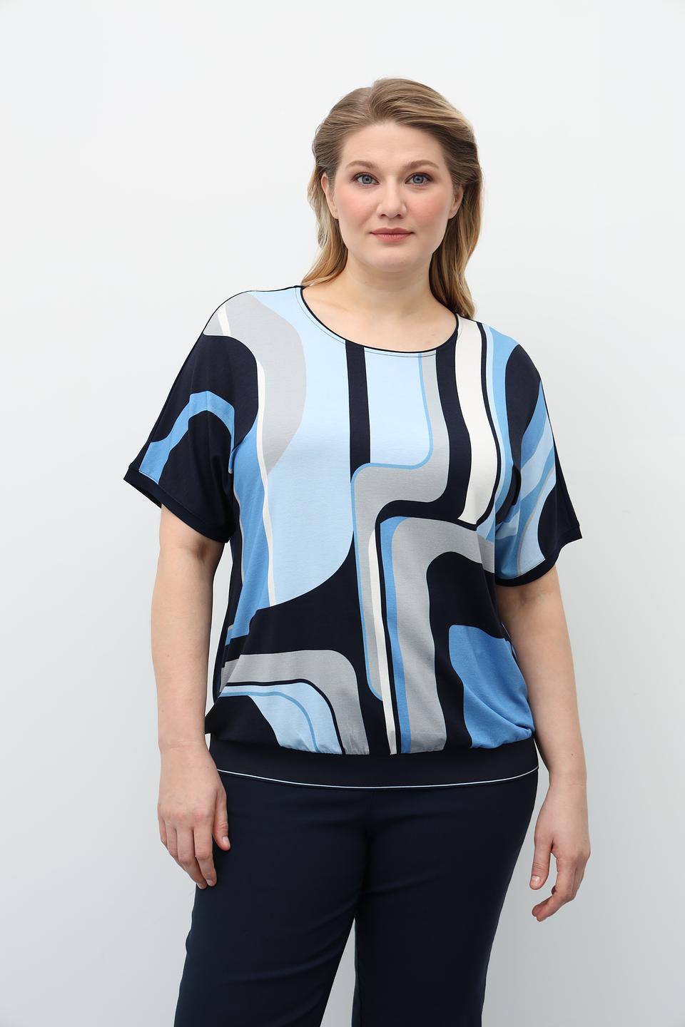 Блузка Via Appia с геометрическим принтом