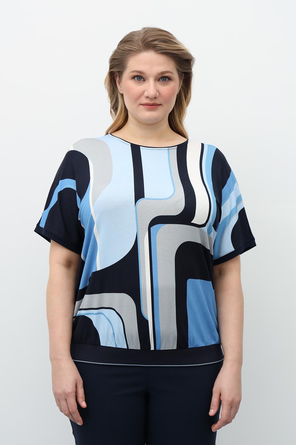Блузка Via Appia с геометрическим принтом