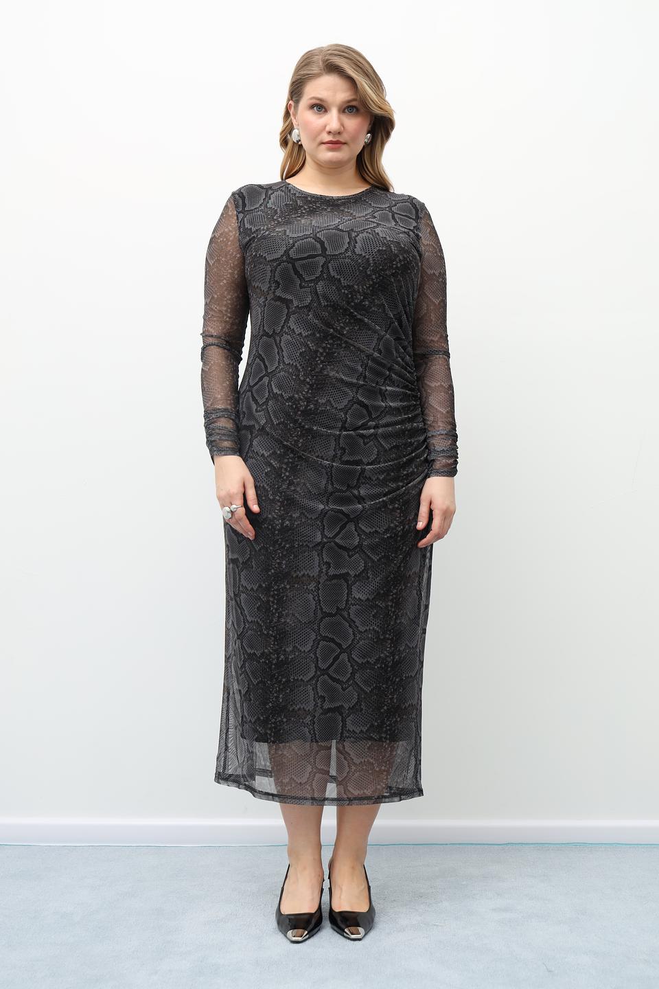 Платье Catnoir с принтом reptile