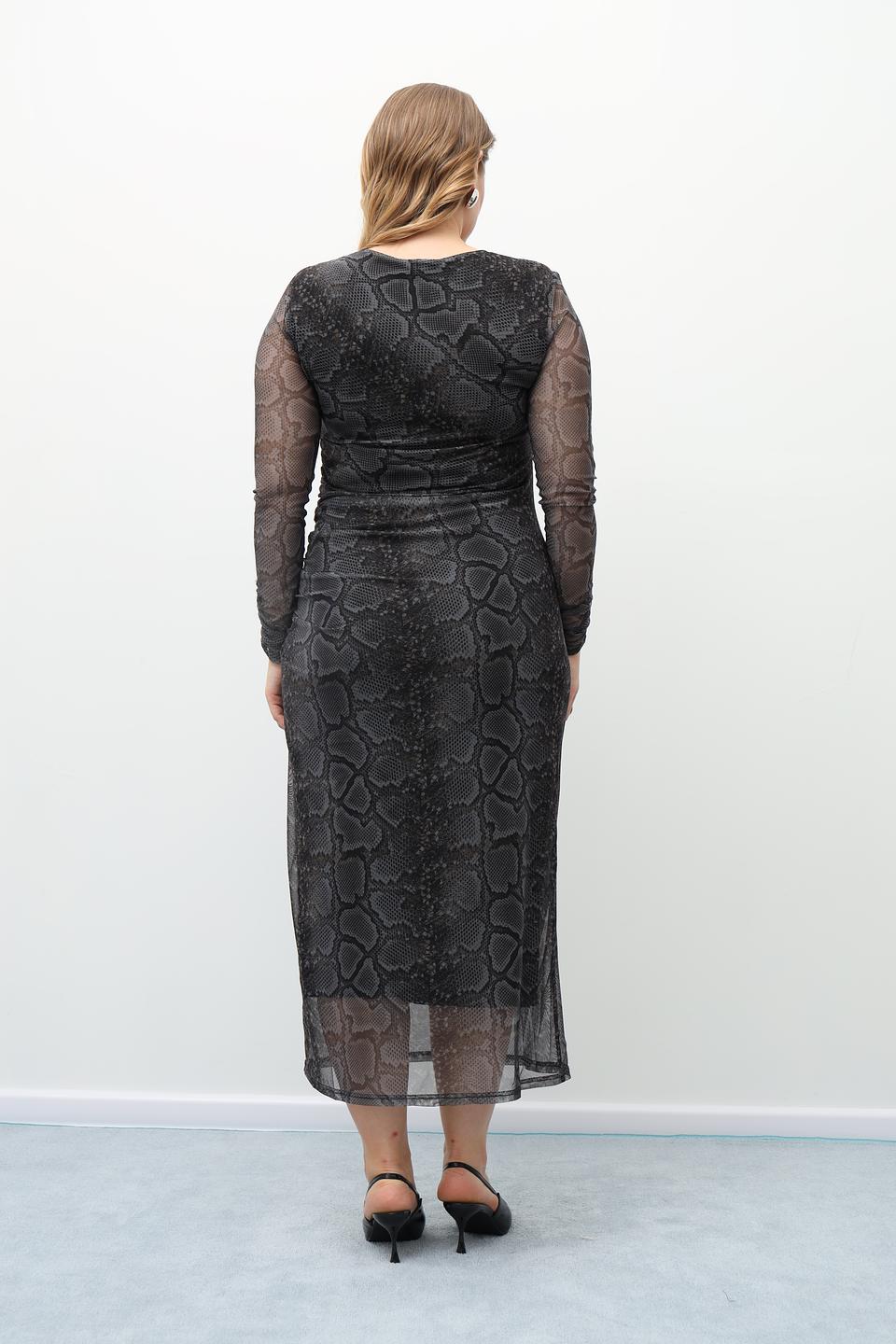 Платье Catnoir с принтом reptile