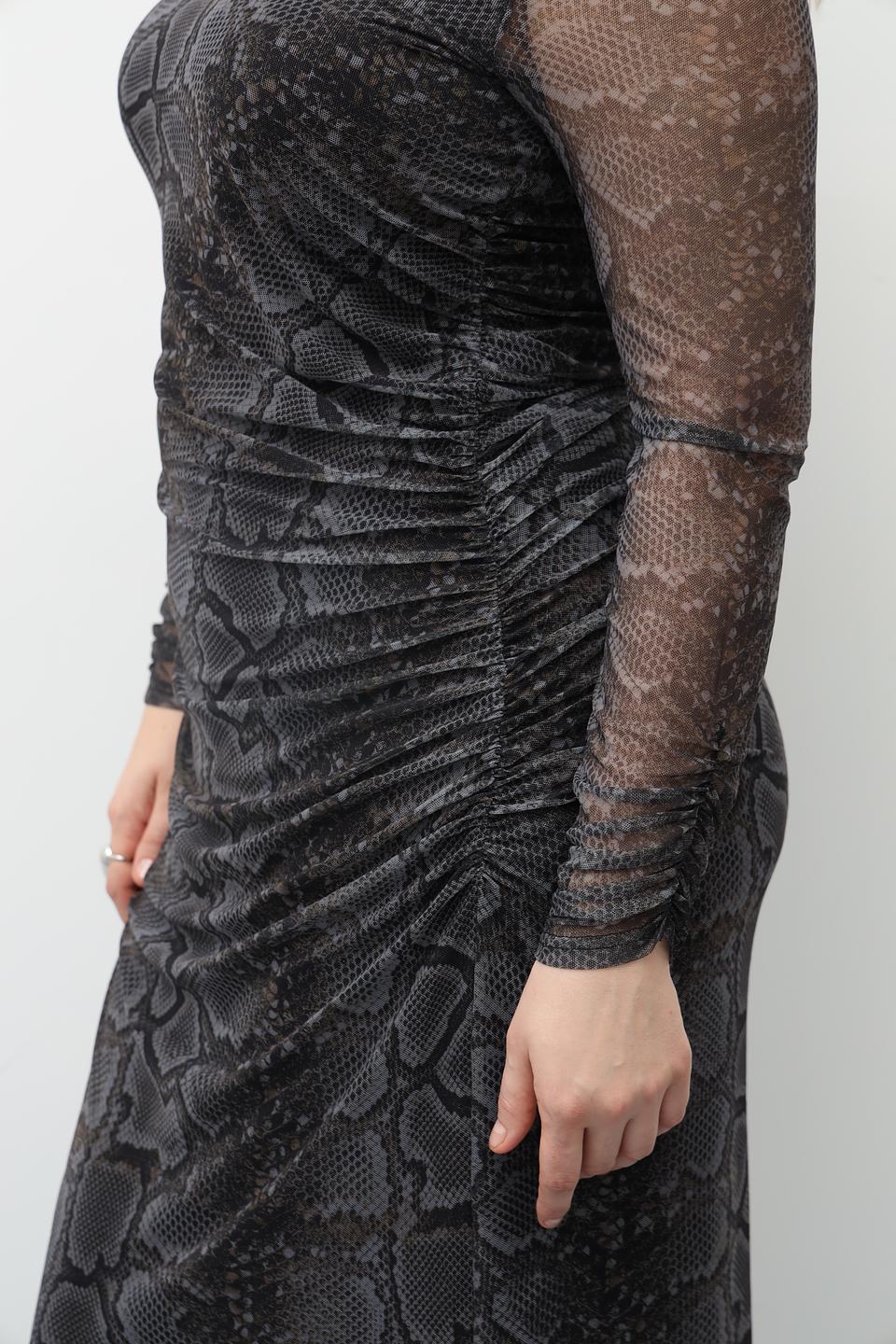 Платье Catnoir с принтом reptile