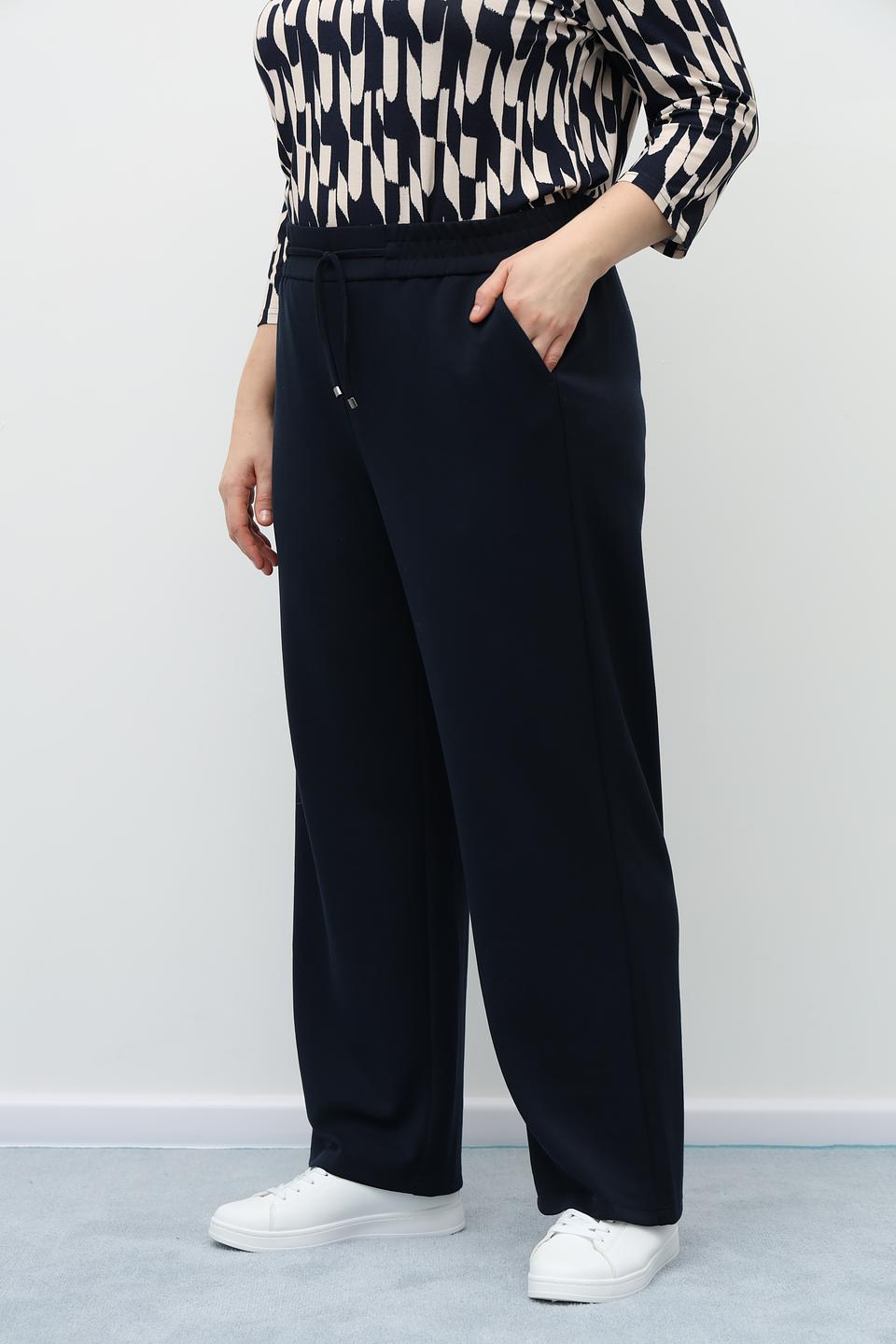 Брюки Frank Walder широкие темно-синие