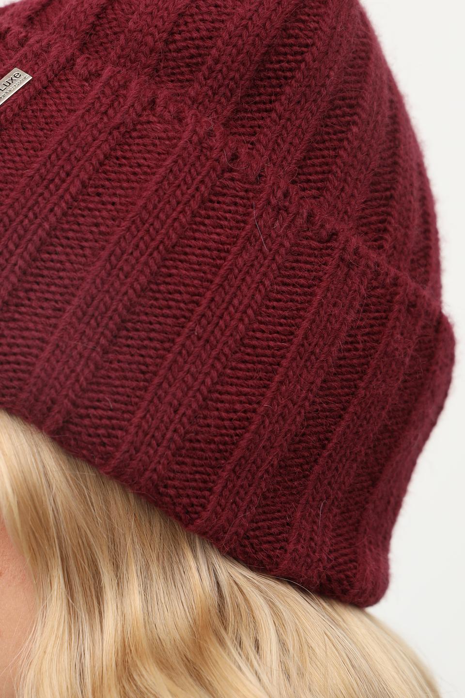 Шапка Julia Florenzi бордовая