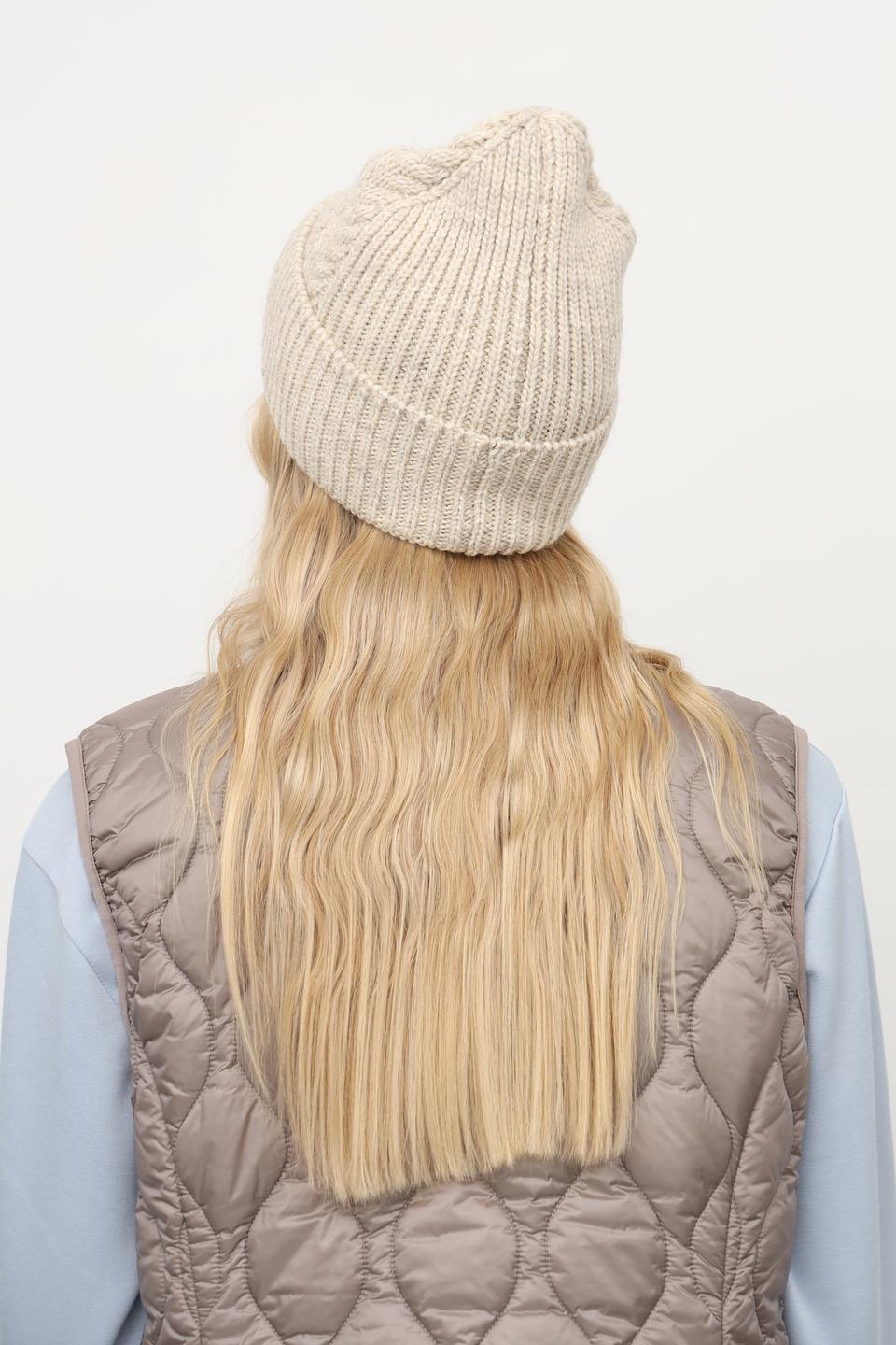 Шапка Julia Florenzi бежевая