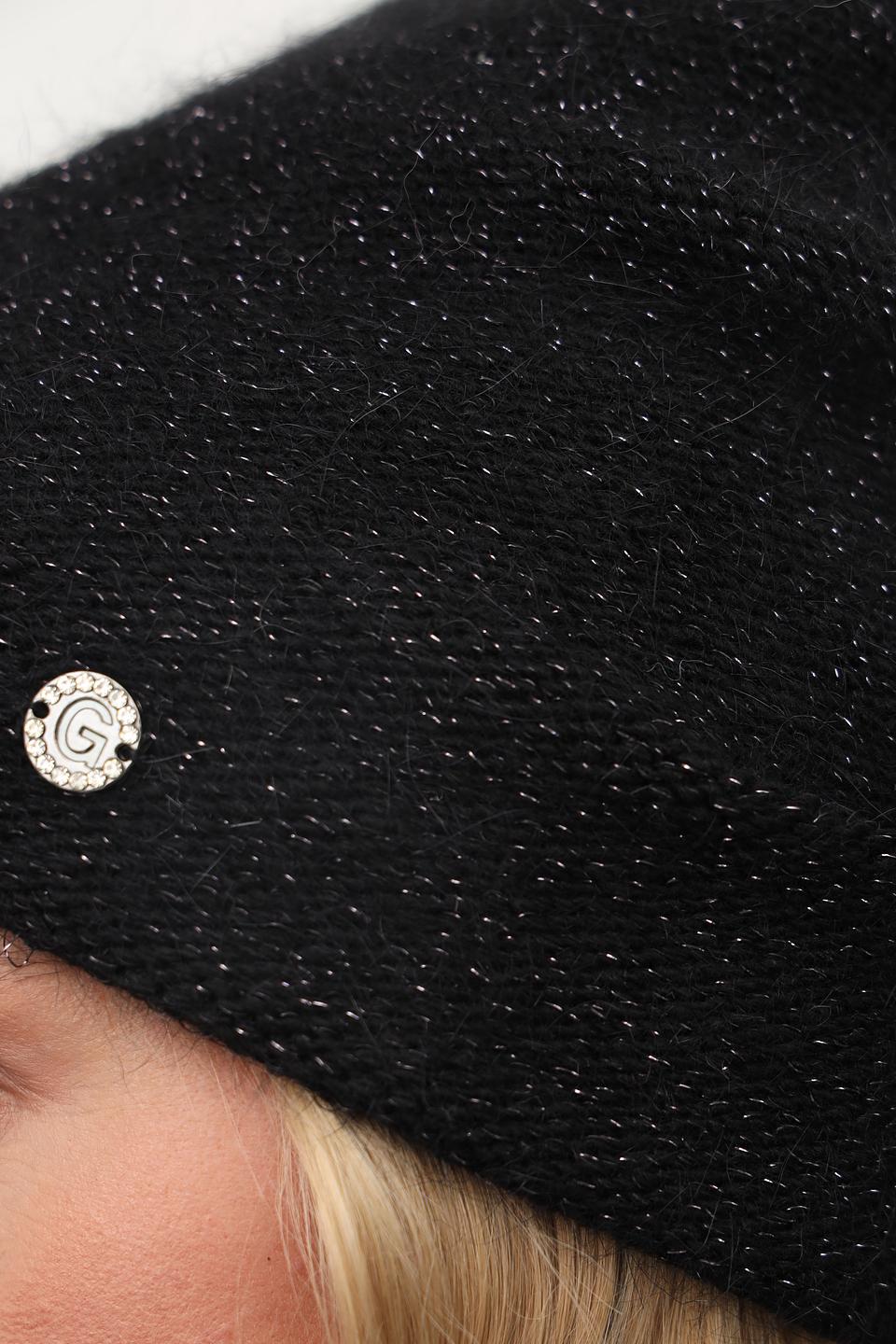 Шапка Julia Florenzi чёрная с блестками