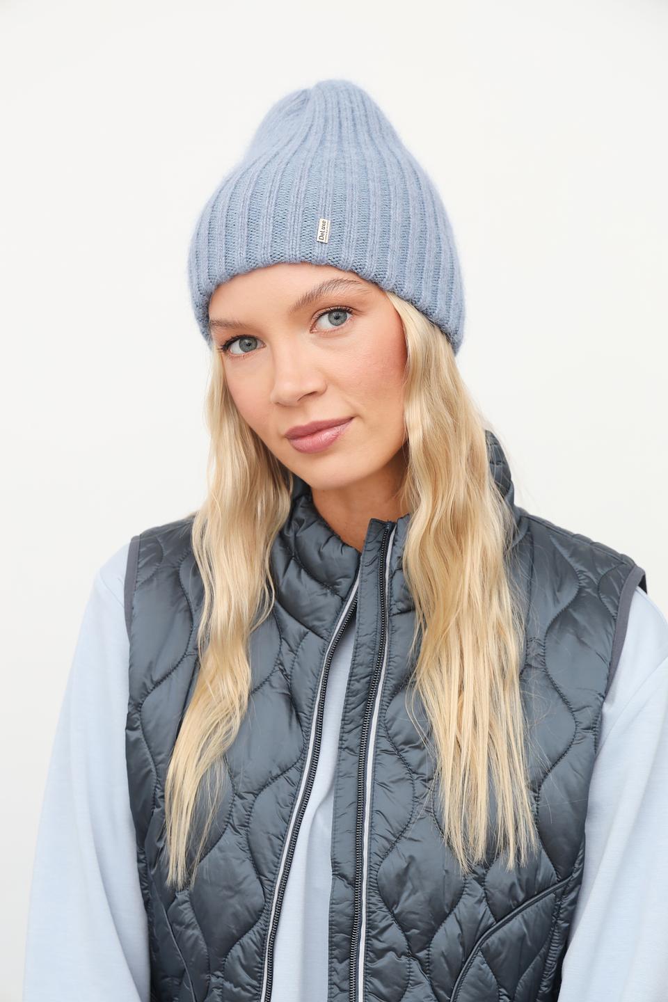 Шапка вязаная Julia Florenzi голубая