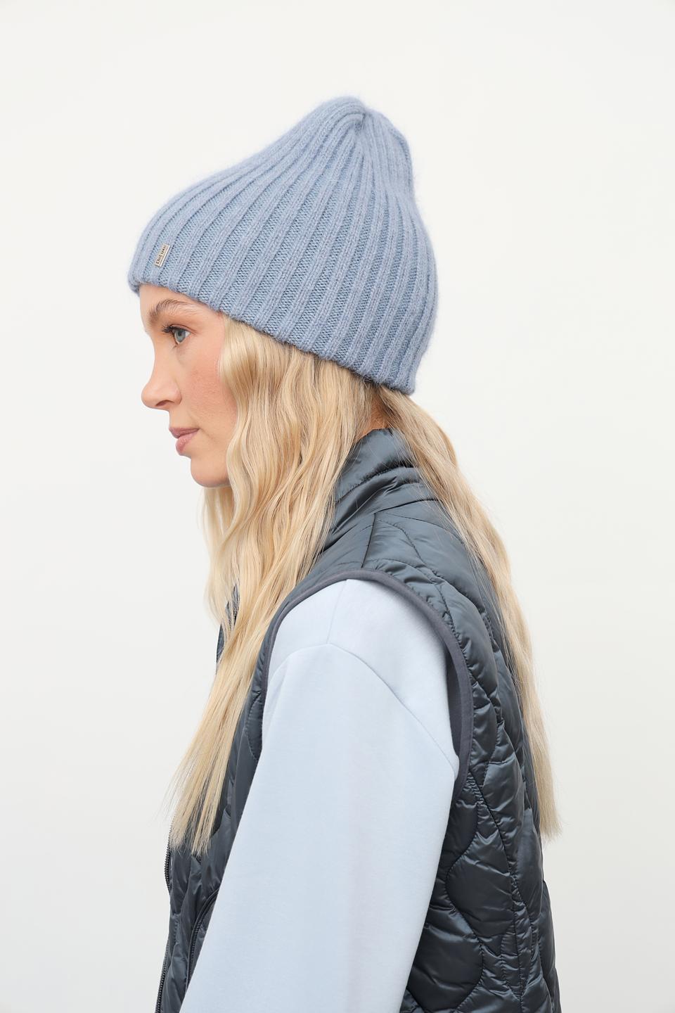 Шапка вязаная Julia Florenzi голубая