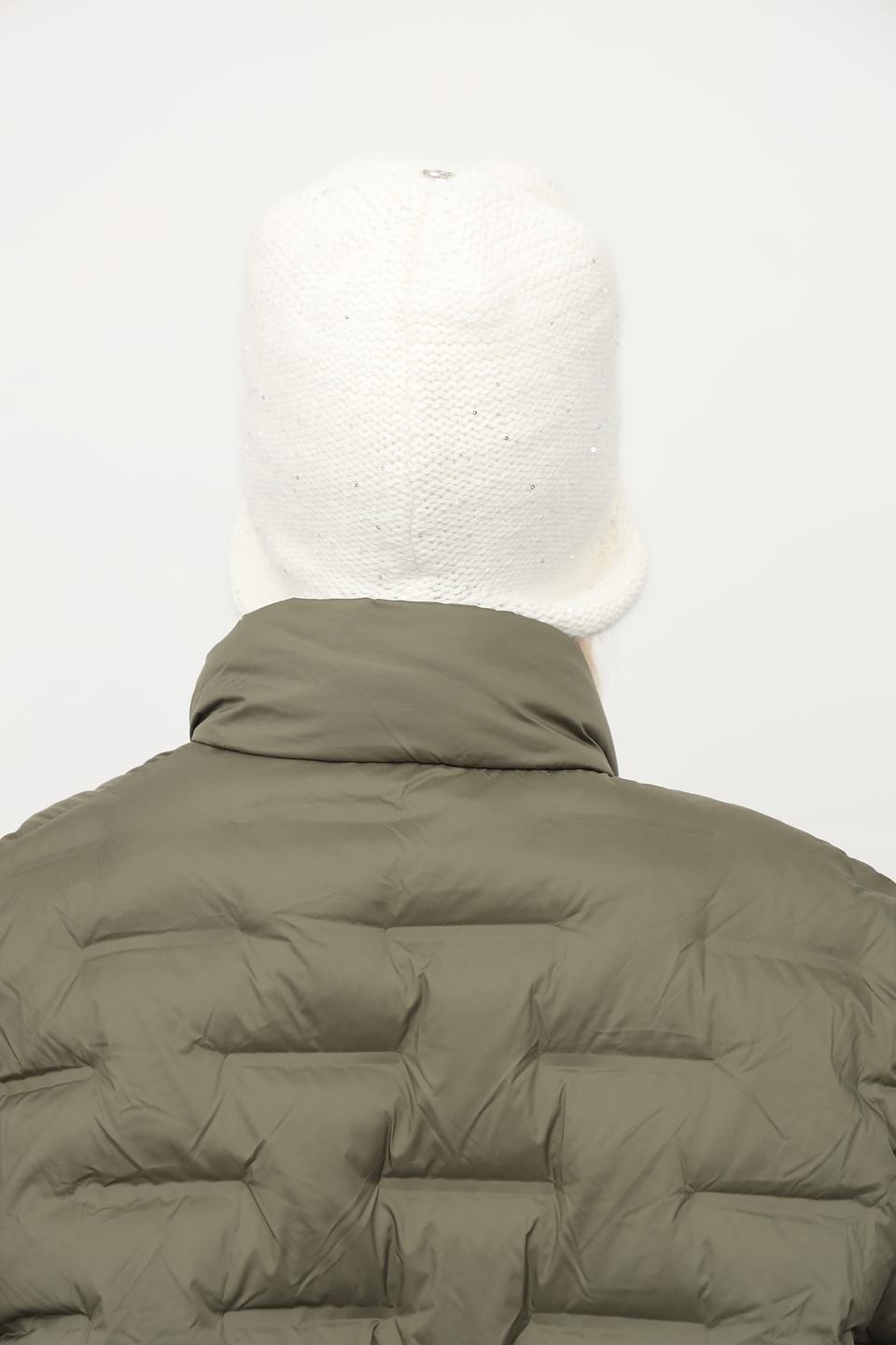 Шапка Julia Florenzi вязаная белая