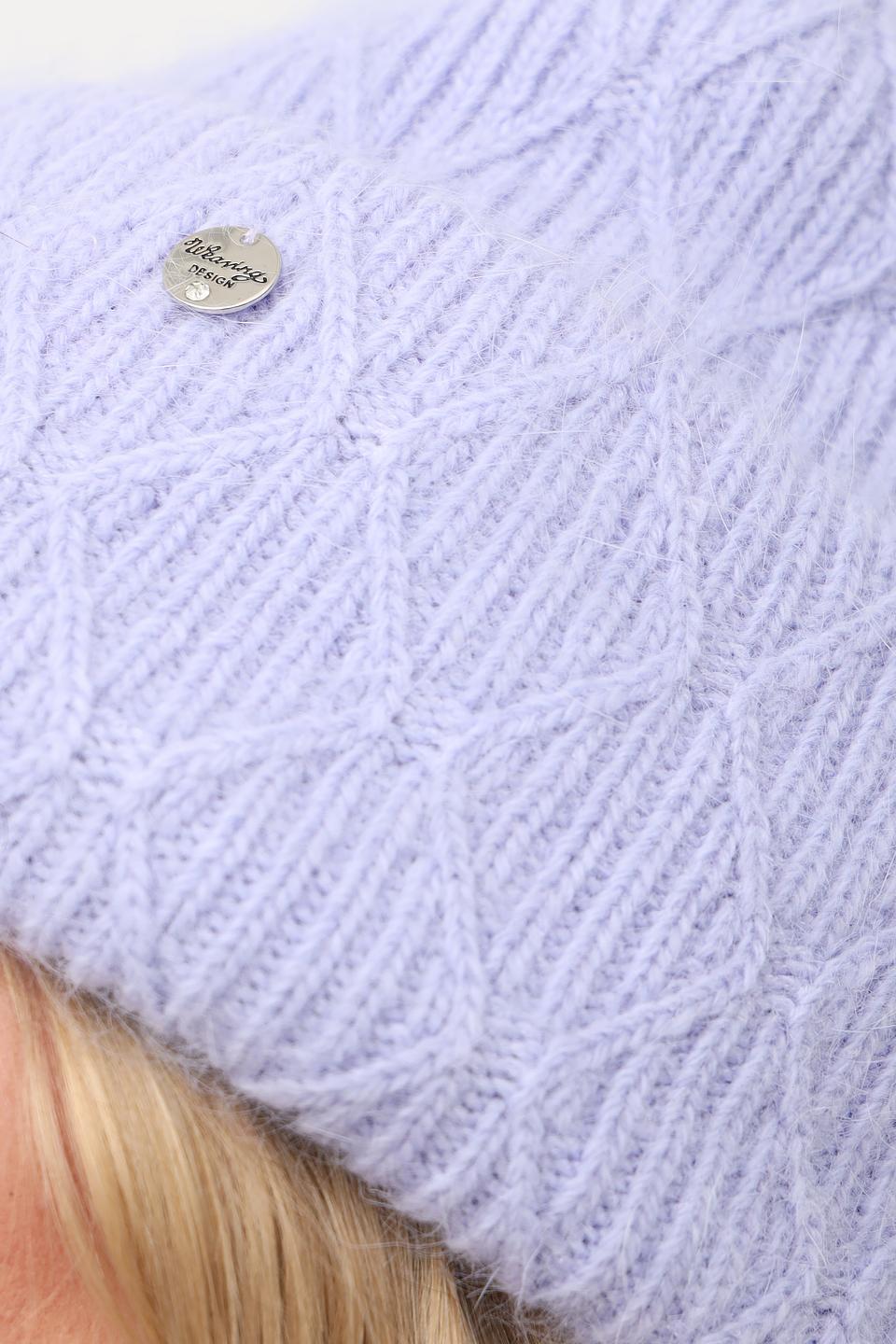 Шапка Julia Florenzi вязаная лавандовая