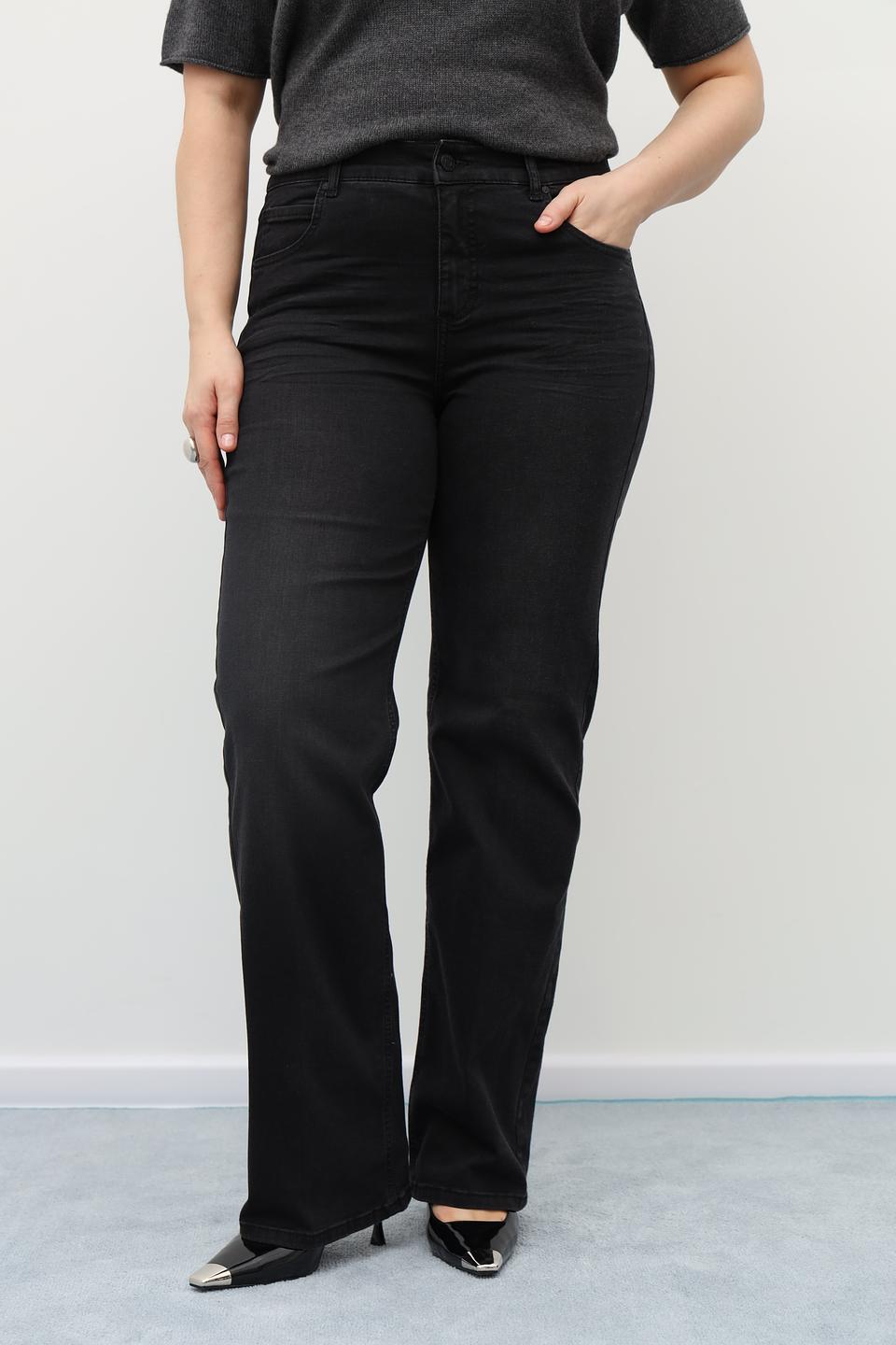 Джинсы Angels прямые чёрные