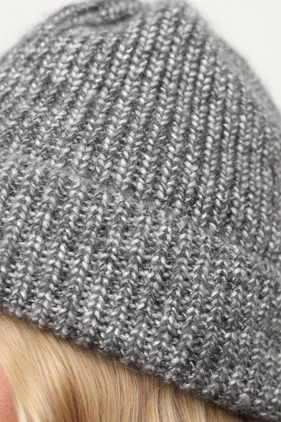 Шапка Marhatter вязаная серая