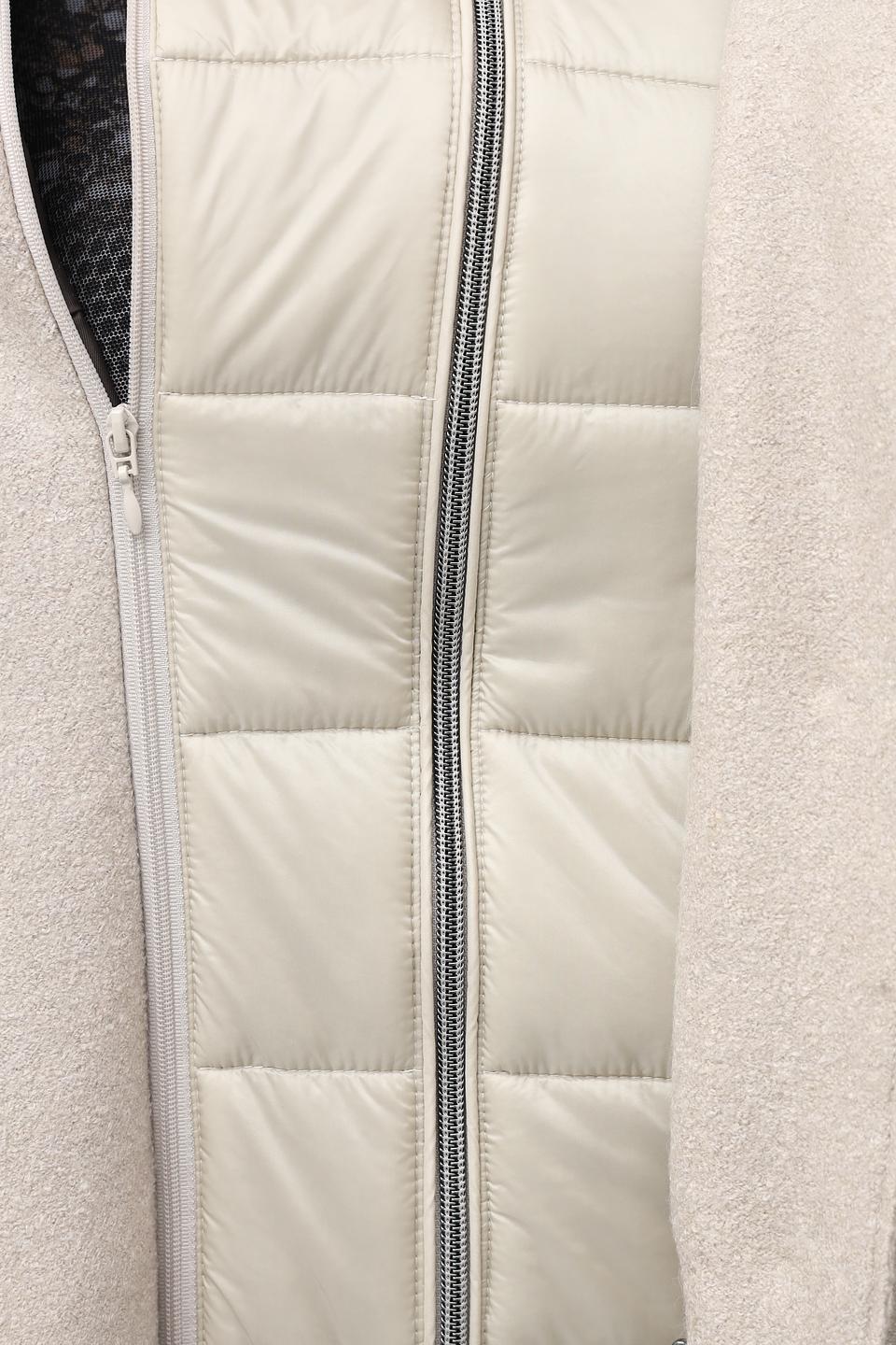 Пальто Bugatti с капюшоном бежевое