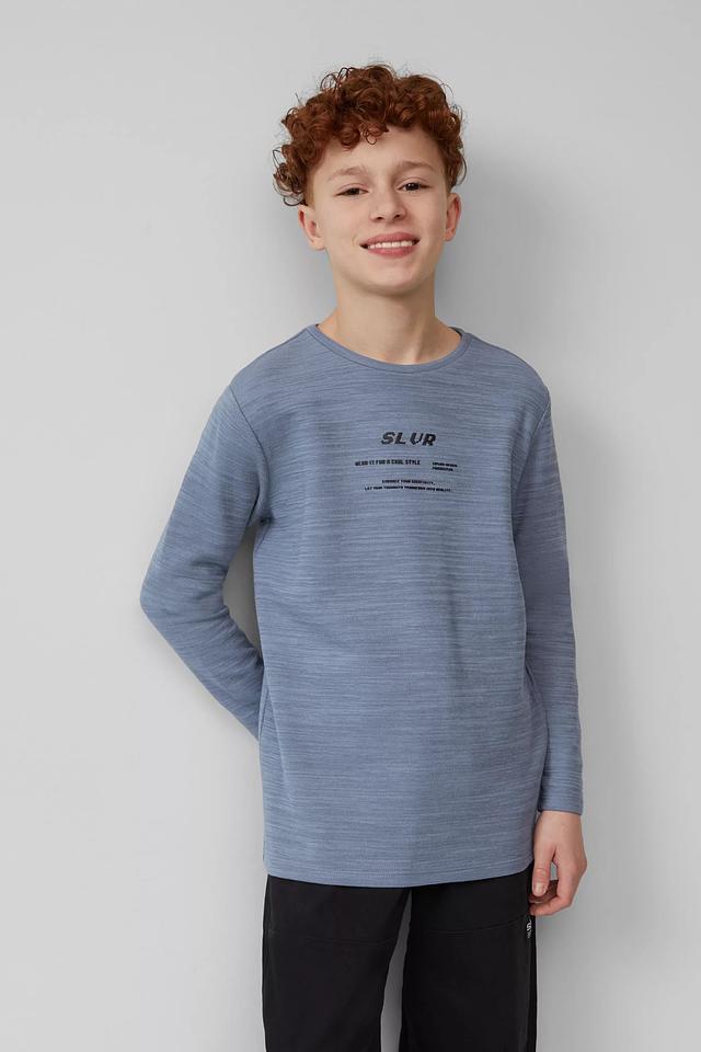 Футболка с длинным рукавом s.Oliver голубая