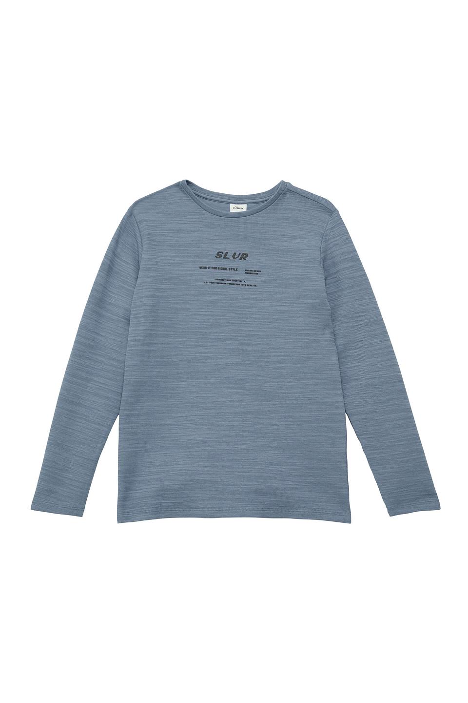 Футболка с длинным рукавом s.Oliver голубая