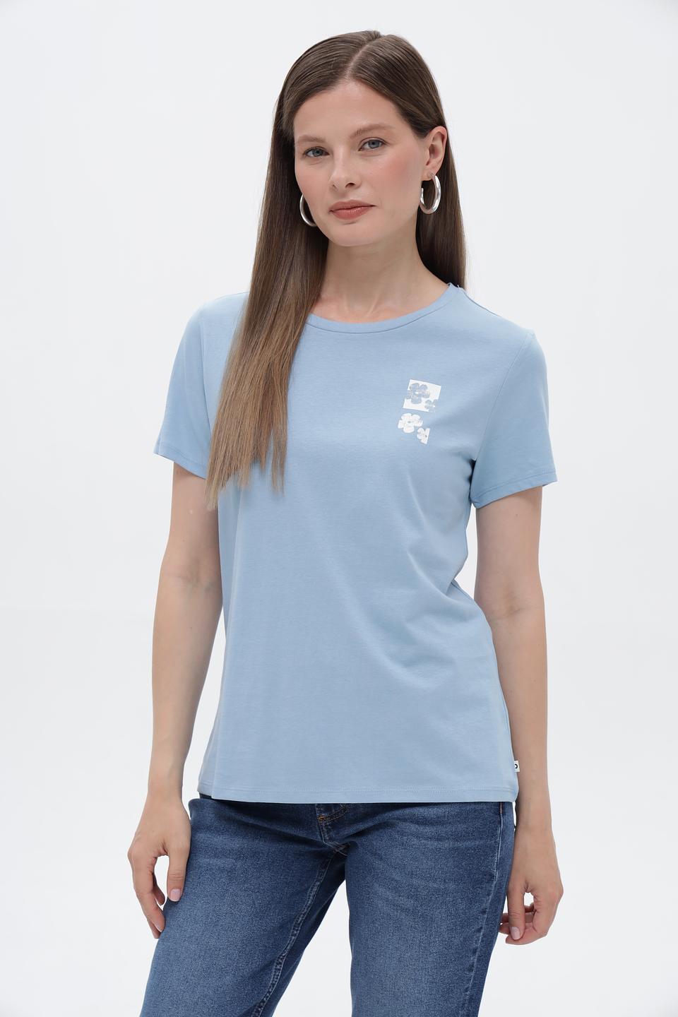 Футболка Tom Tailor denim голубая