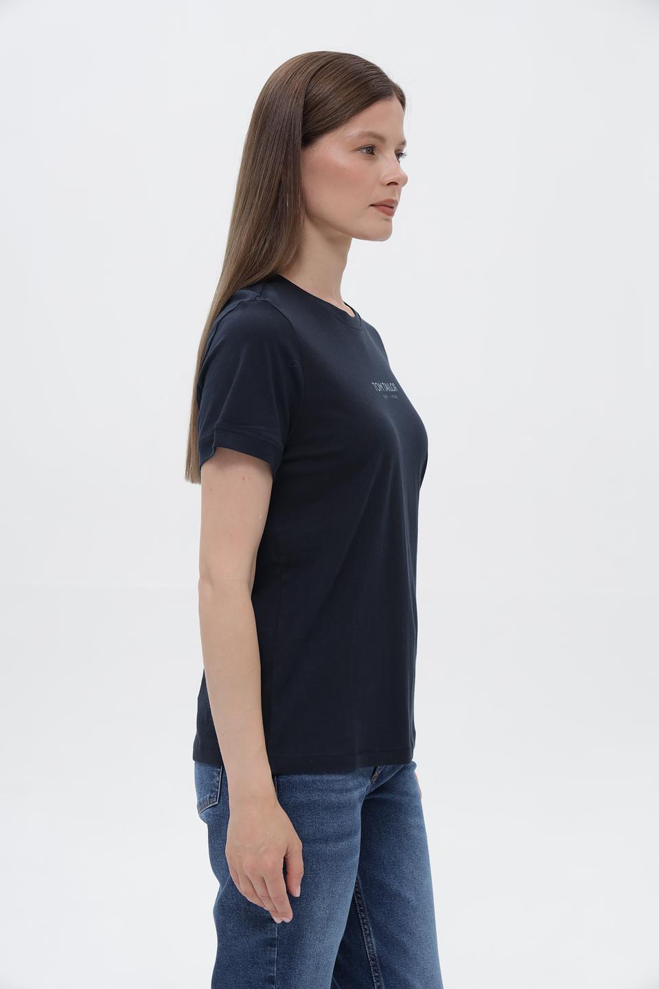 Футболка Tom Tailor базовый тёмно-синий